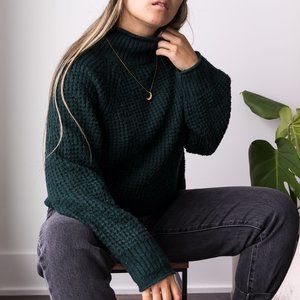 American Eagle Knit Mock Neck Sweater